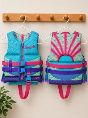 Speedo Kids Mermaid Life Jacket PFD 30-50 lbs